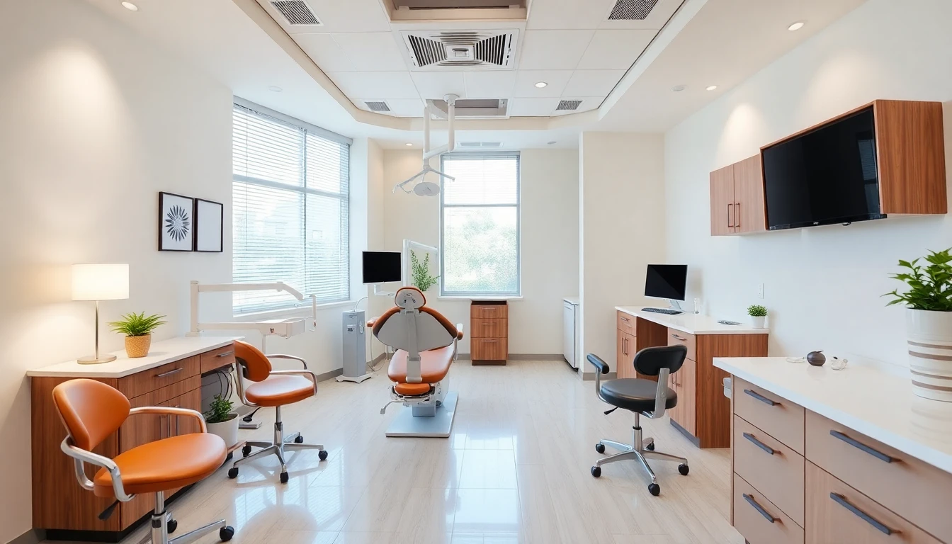 Moderne Zahnarztpraxis für Zahnbleaching