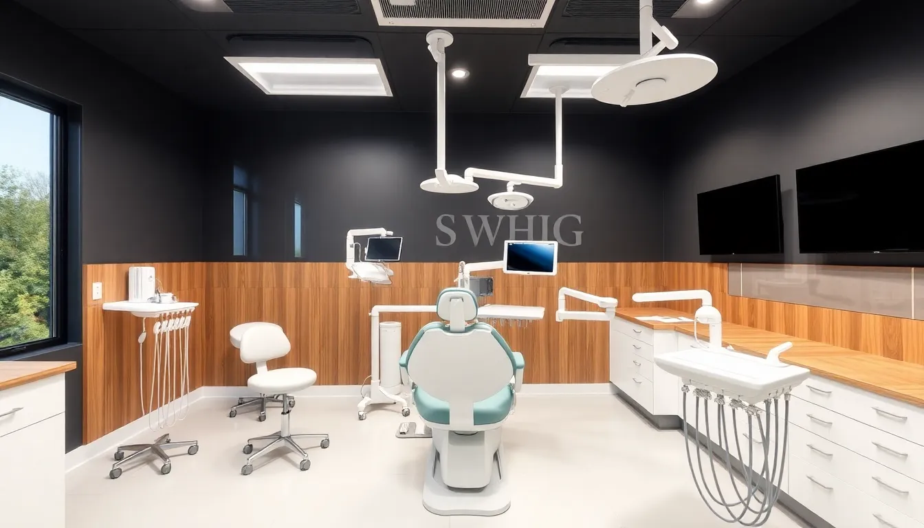 Moderne Zahnarztpraxis für Zahnbleaching