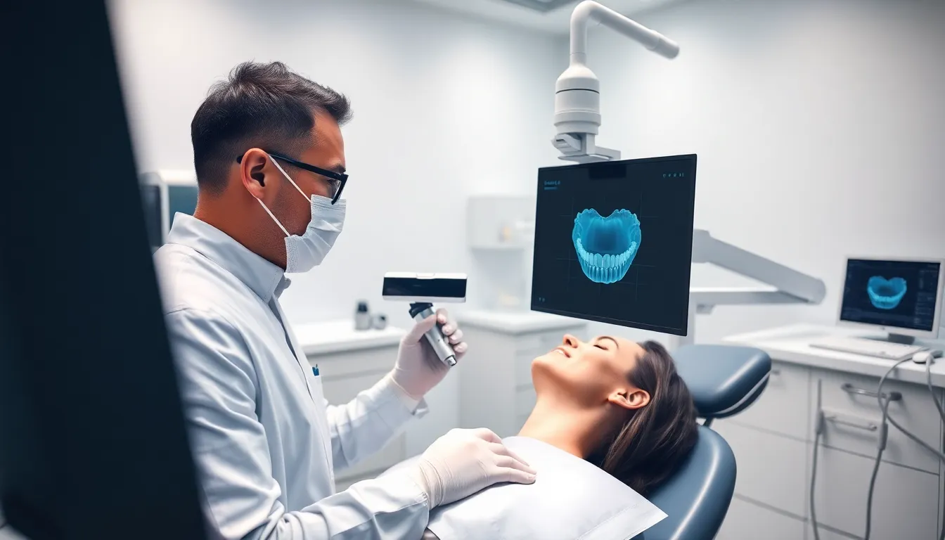 Zahnarztpraxis mit moderner digitaler Scan-Technologie