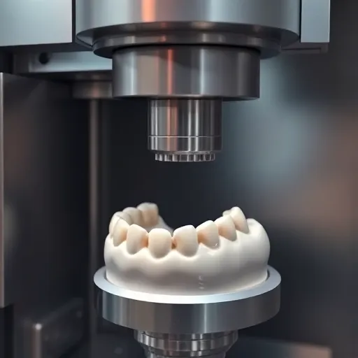 CEREC Fräsmaschine bei der Arbeit