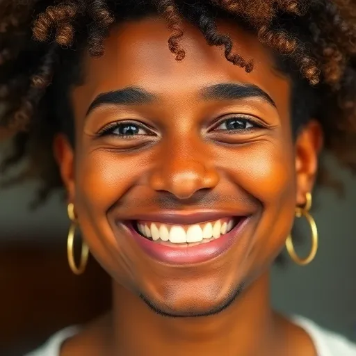 Selbstbewusstes Lächeln