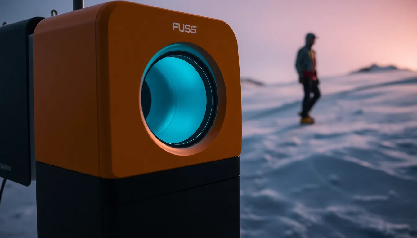 Experte passt einen Skischuh mit Spezialwerkzeugen an