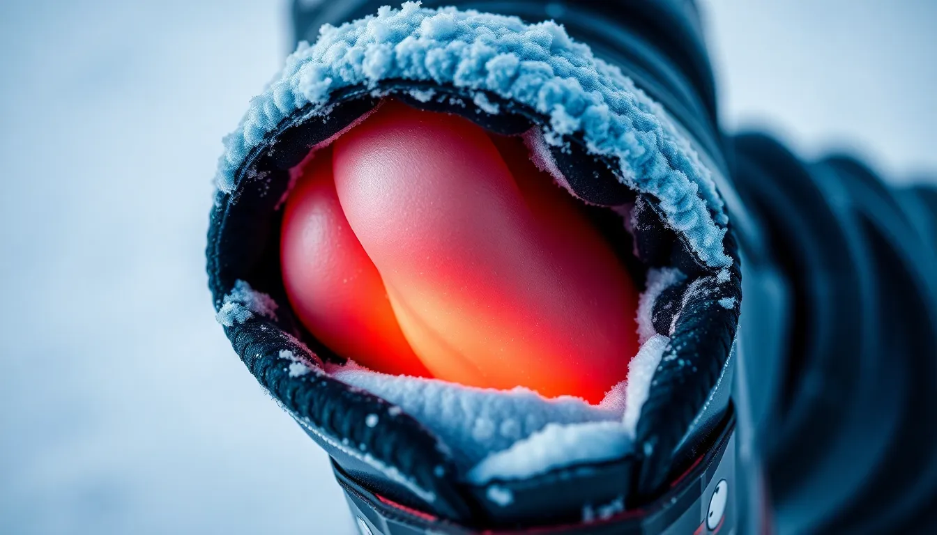 Porträt einer glücklichen Skifahrerin