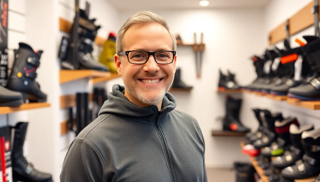 Portrait von Michael Rieble, Sport Schuh Fitting
