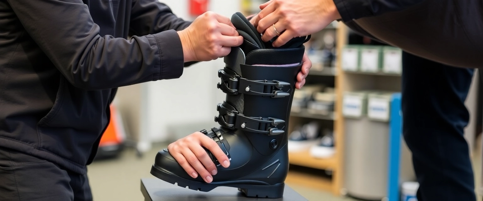 Individuelle Fischer Vacuum Skischuh Anpassung