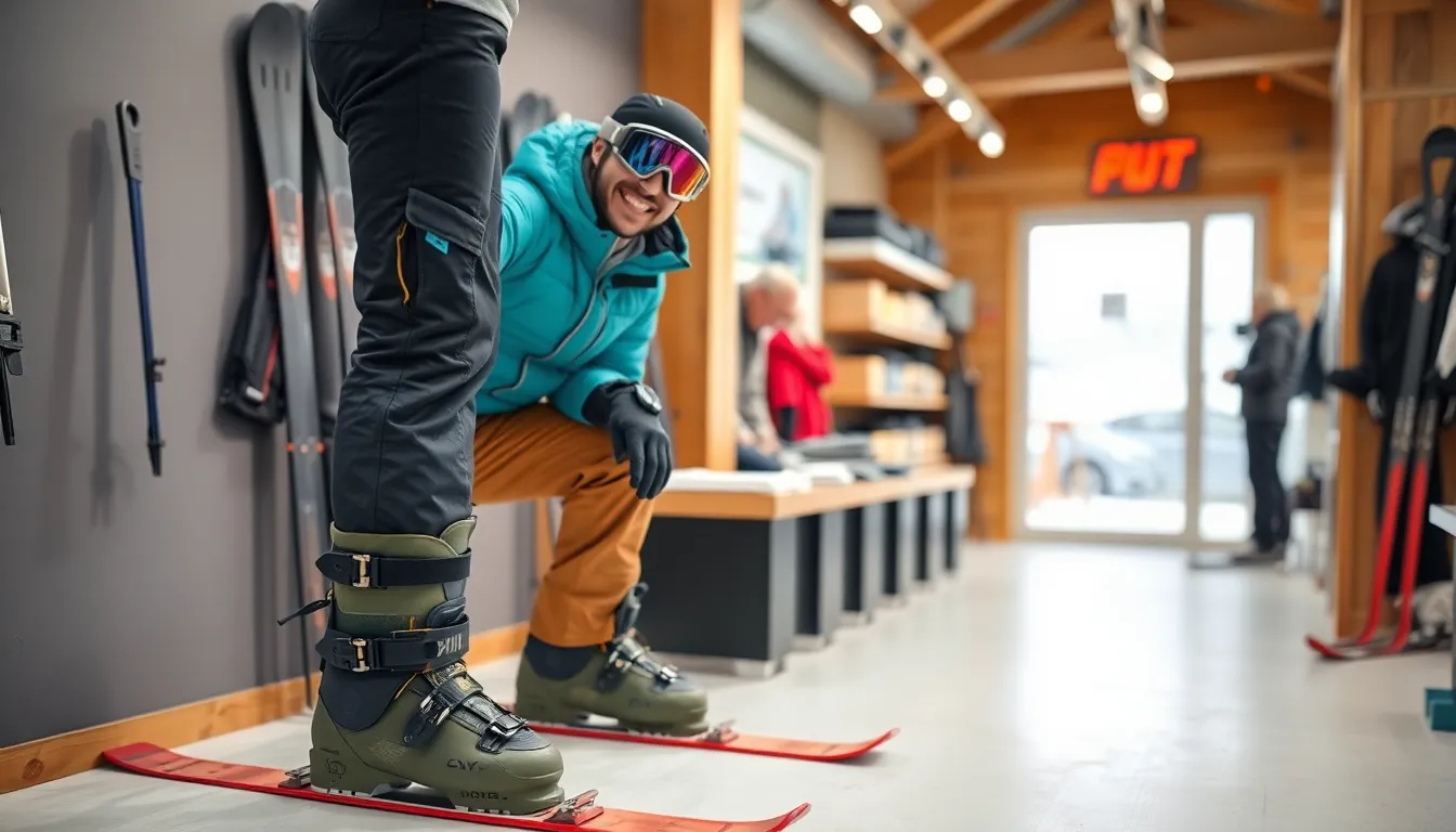 Test und Optimierung der angepassten Skischuhe