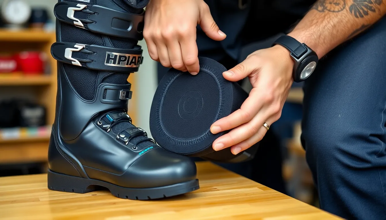 Experte passt Head Raptor Skischuh-Innenschuh präzise an