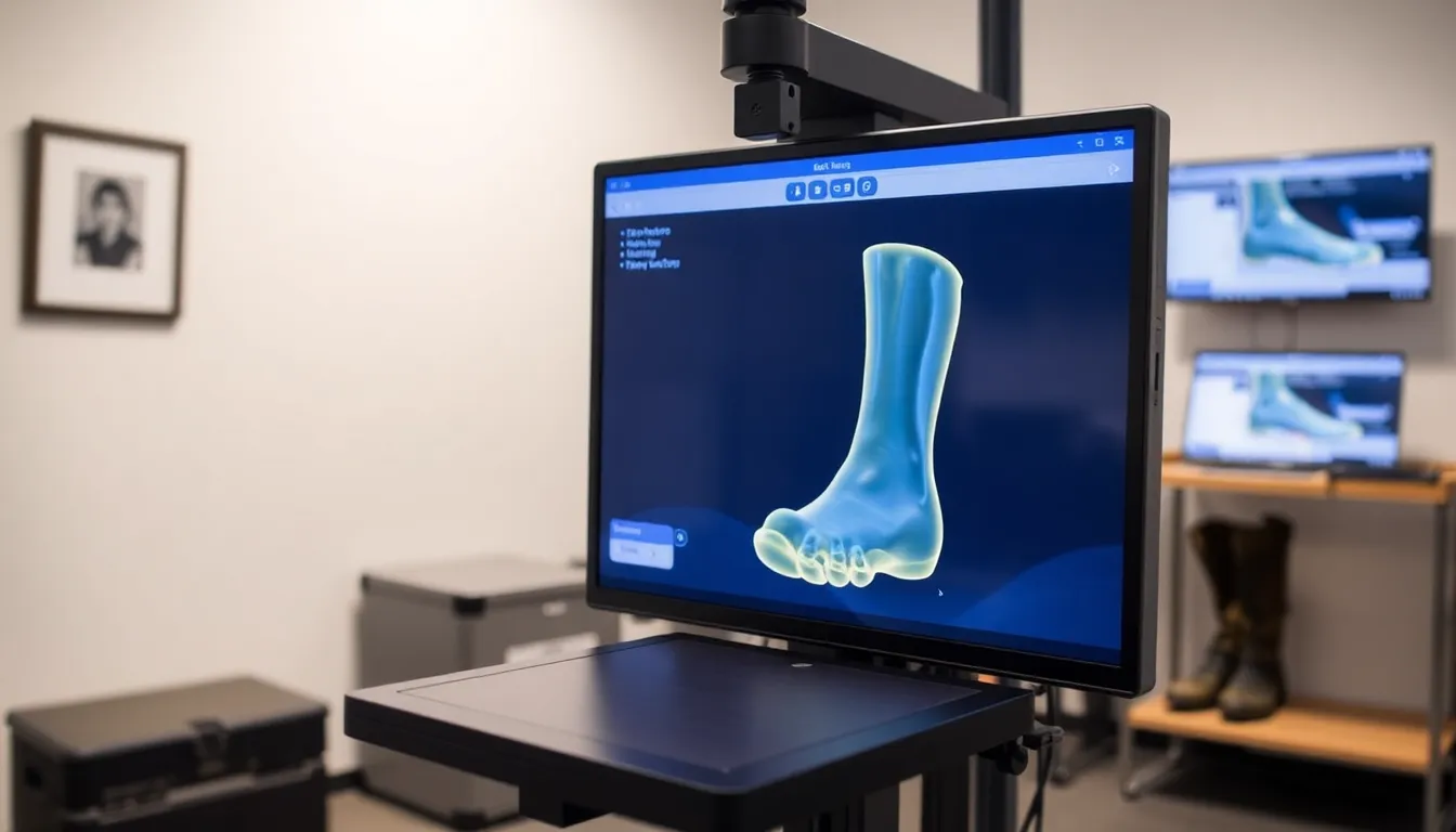 3D-Fuss-Scan für die Skischuhanpassung
