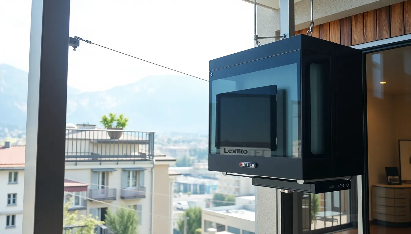 Möbellift in Aktion, effizient und sicher
