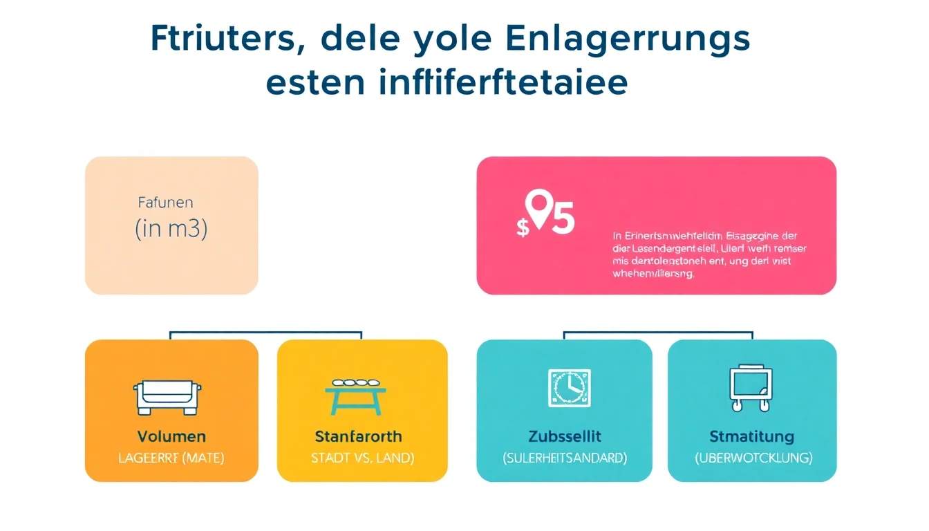 Infografik zu Einlagerungskostenfaktoren