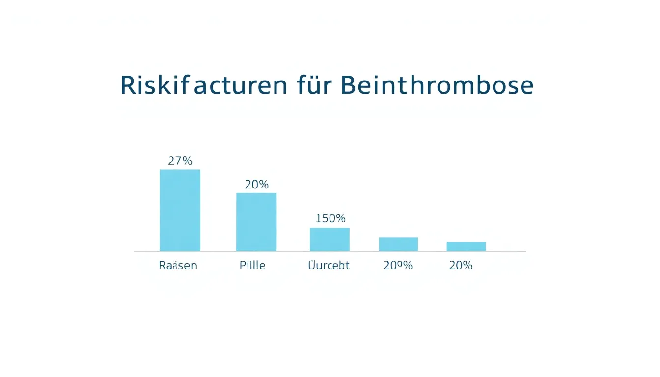 Infografik zu Risikofaktoren für Beinthrombose