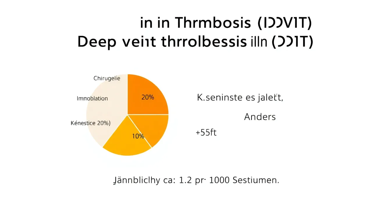 Kuchenchart zu Ursachen von Beinthrombose in der Schweiz