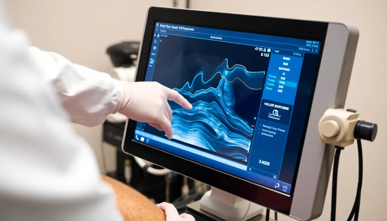 Ultraschalluntersuchung des Beins zur Thrombosediagnostik