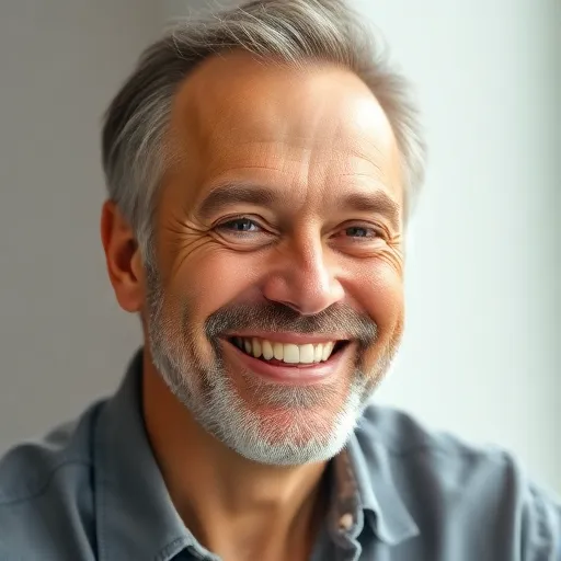 Zufriedener Patient nach Besenreiser-Entfernung