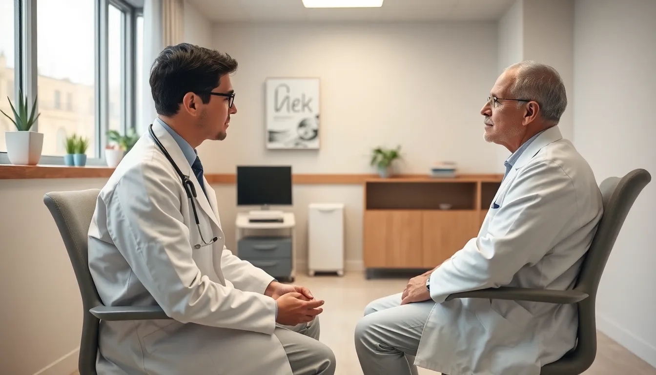 Beratungsgespräch zur Besenreiserentfernung