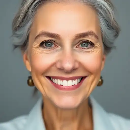 Patientin glücklich nach Behandlung