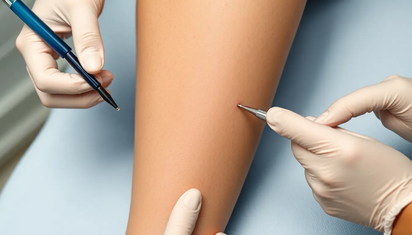 Ästhetische Behandlung von Besenreisern