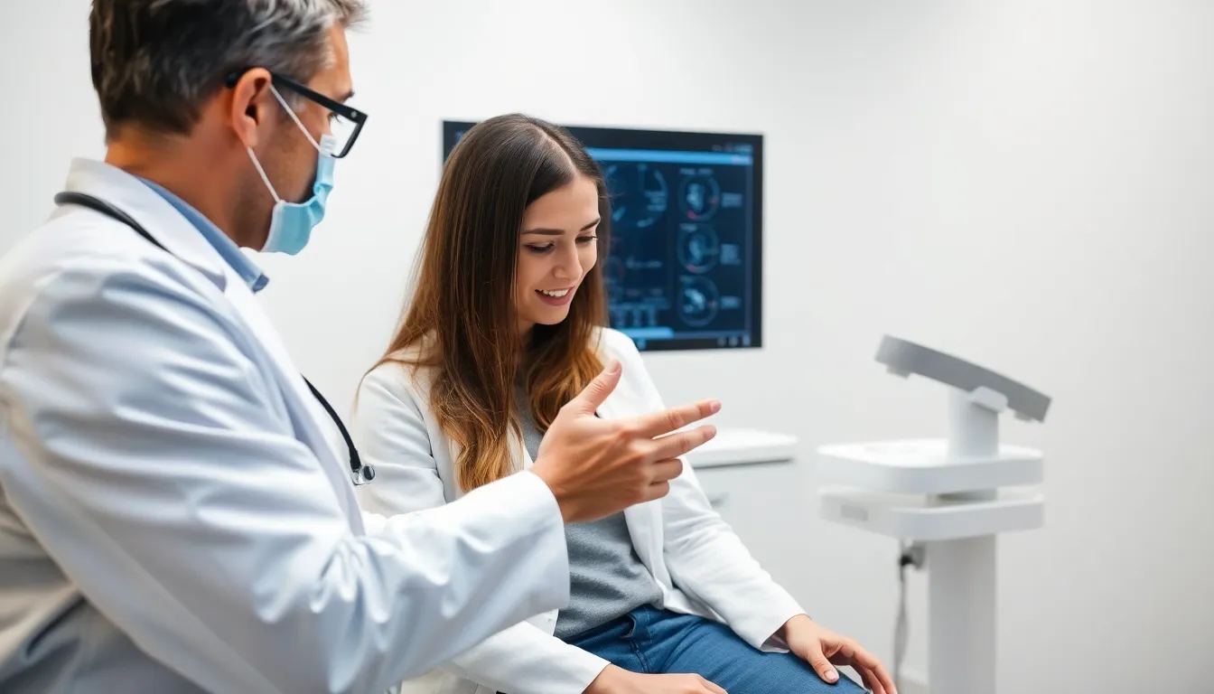 Arzt erklärt moderne Venenbehandlung