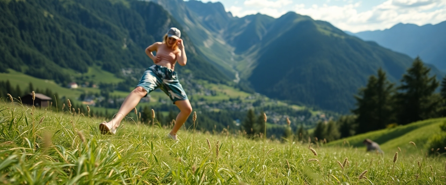 Glückliche Person mit gesunden Beinen im Venenzentrum Zug