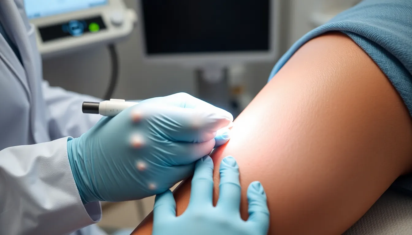 Minimalinvasive Laser-Venenbehandlung