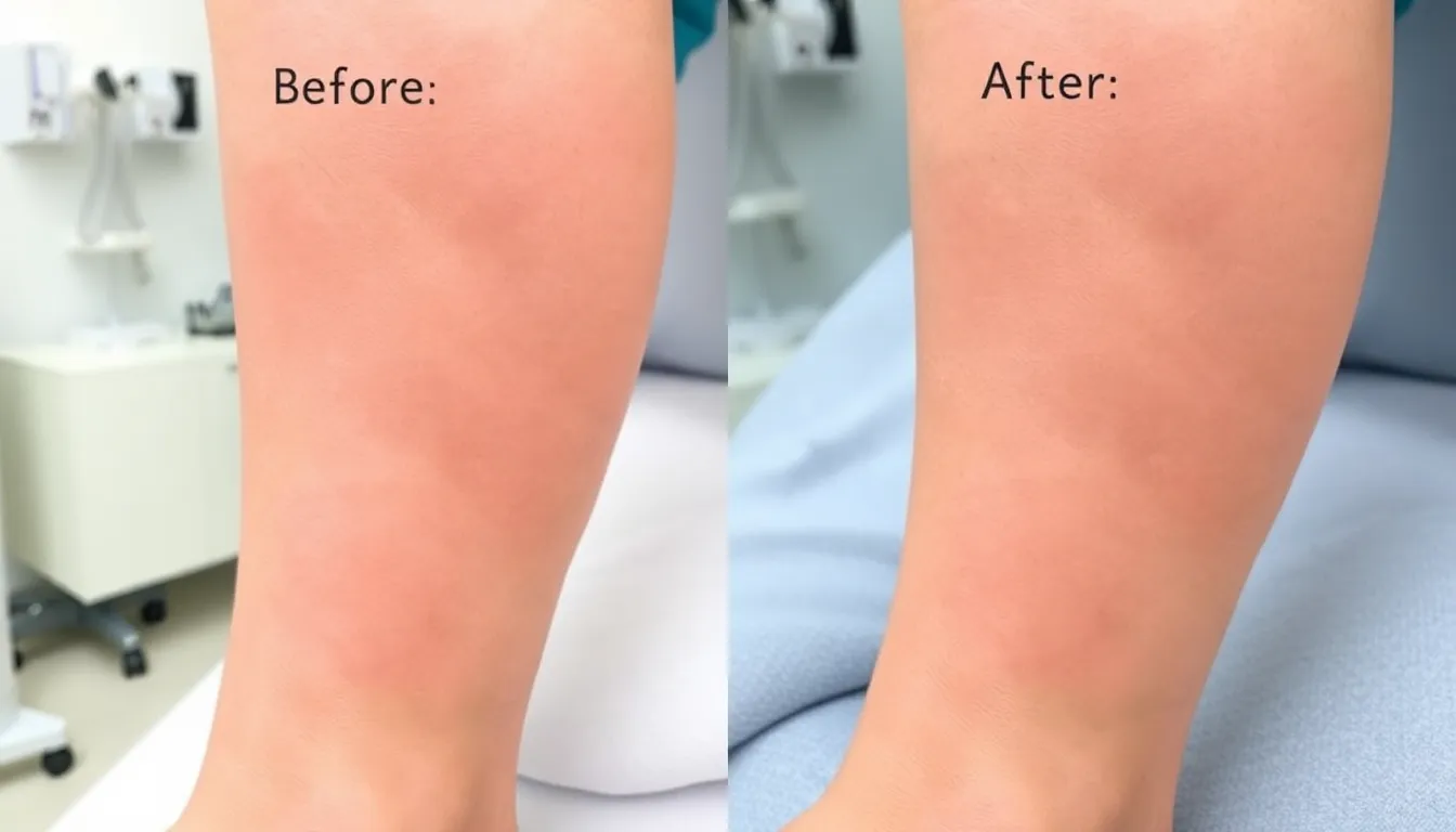 Erfolgreiche Behandlung von Besenreisern