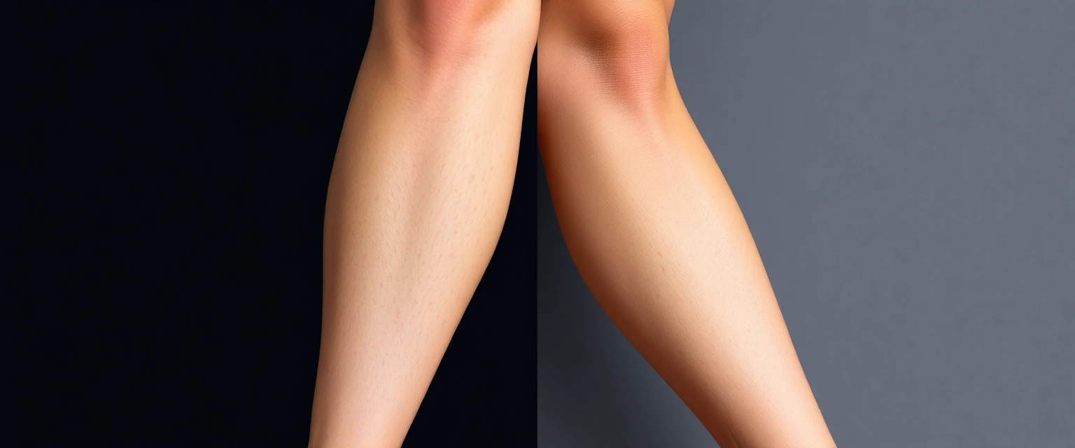 Frau mit gesunden Beinen und einem Lächeln