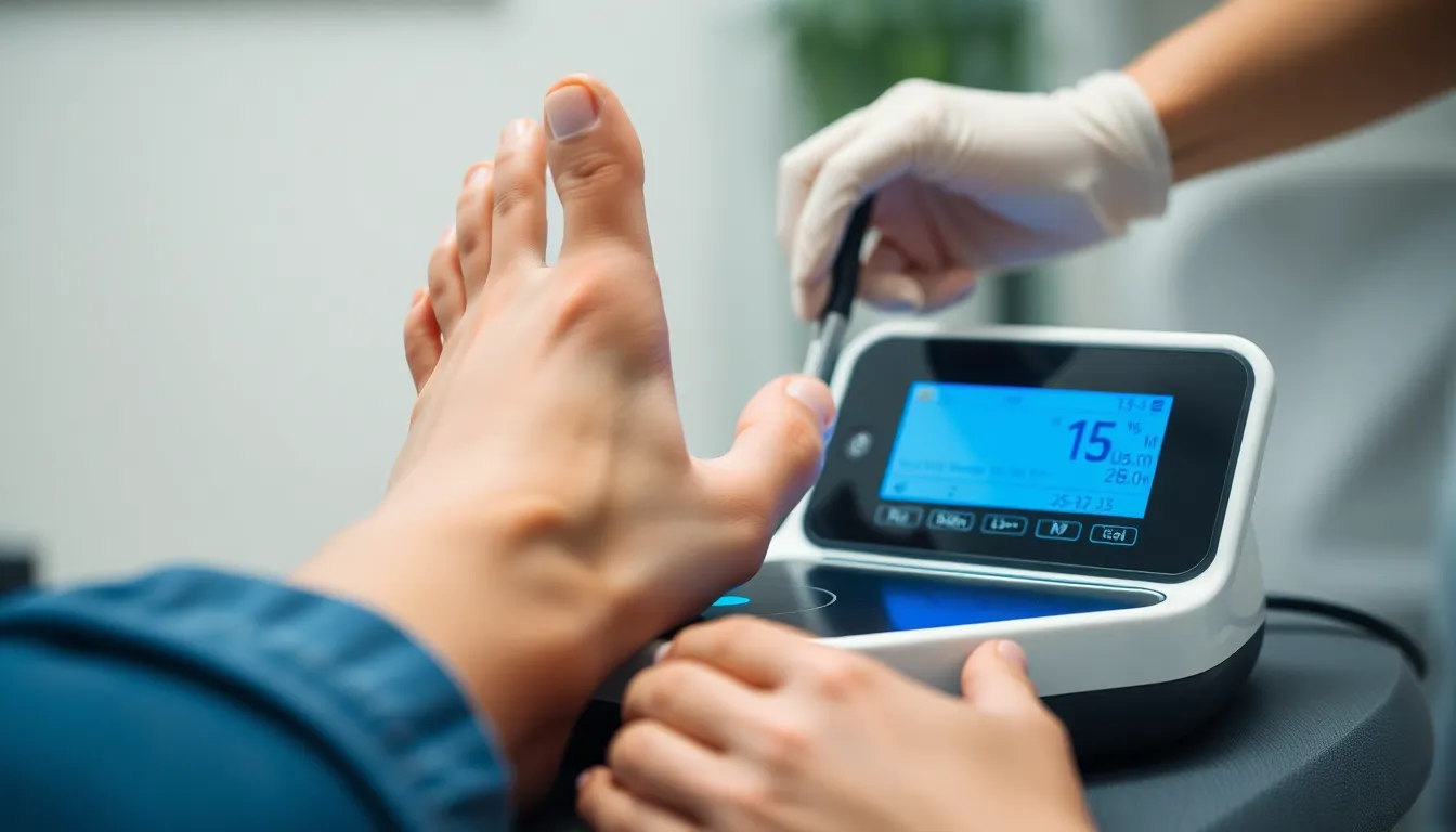 Digitale Fussdruckmessung zur Analyse eines Senkfusses